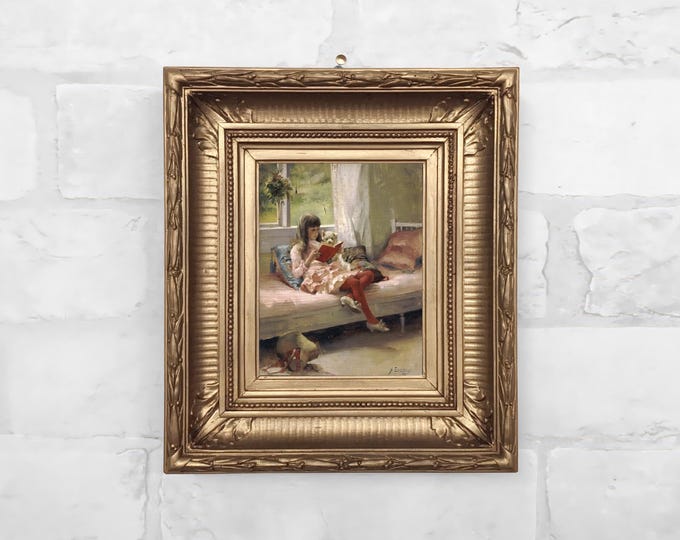 No. 34 - Good Friends (Berta and Capi) by Albert Edelfelt c.1881