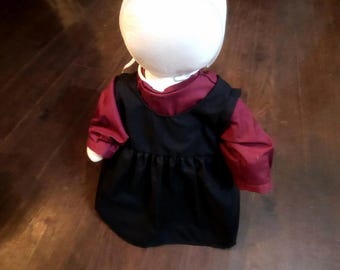 Amish Faceless Doll 18” Handmade | A Beautiful Reminder of Faith & Humility | Christian Gift | Modest Doll | Prayer Cap
