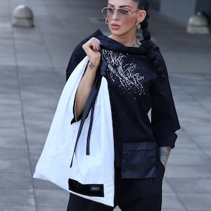 Tyvek White Bag/ White Paper Bag/ Avant-garde White Bag/ Shopping White Bag