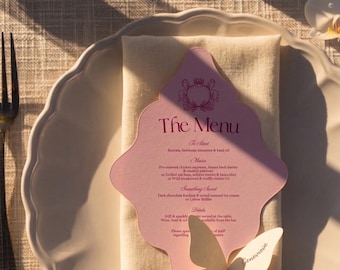 Casa de Flores Wedding Menu and Escort Card | Talavera Wedding Canva Template | Instant Download