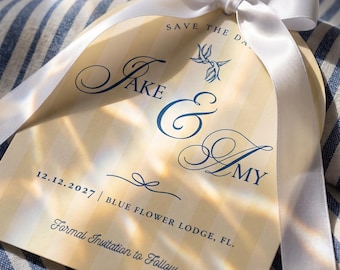 La Dolce Vita Striped Swallow Save the Date