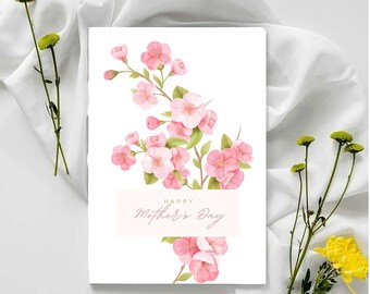 Editable Mother's Day Card Template, Printable Mum Card, Canva Instant ...