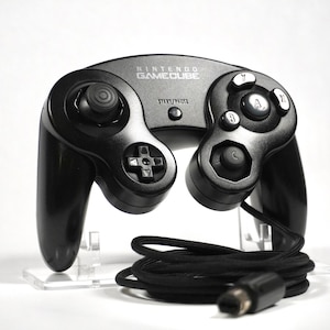 Gamecube Controller CUSTOM "Stealth" Black Paracord T3 Sticks TACTILE Z
