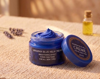 Saharan Blue Nila Cream - Natürliche Marokkanische Gesichtscreme für eine mit Feuchtigkeit versorgte und ebenmäßige Haut