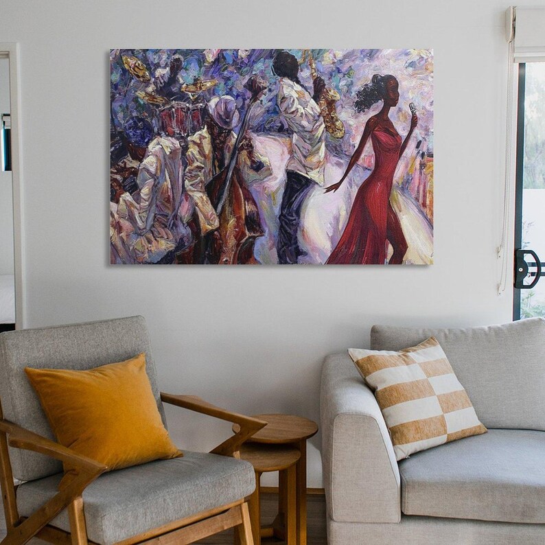 Abstract Singer Wall Art Canvas Print Modern Home Decor - Etsy