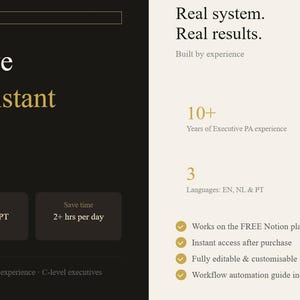 Executive Personal Assistant Toolkit – Smarter Workflows, Trilingual (EN/NL/PT)