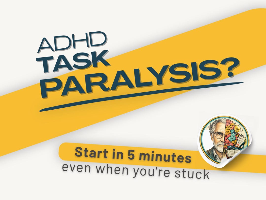 ADHD Reset Sheet Printable, Task Paralysis Help, Overwhelm Worksheet ...