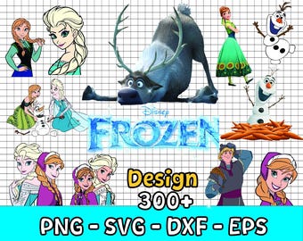 La reine des neiges PNG Bundle, la reine des neiges des cliparts, la reine des neiges, plus de 300 cliparts : fichiers SVG pour Cricut / Silhouette