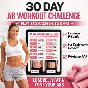 Reto de 30 días de ejercicios abdominales (¡Nuevo 2026!)