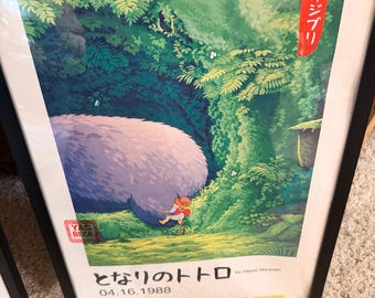 Póster de Mi Vecino Totoro - Lámina artística de Studio Ghibli para habitaciones infantiles