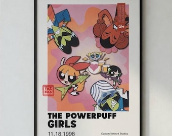 Cartoon Network The Powerpuff Girls Classic Poster A3+ |  Vintage Wall Art
