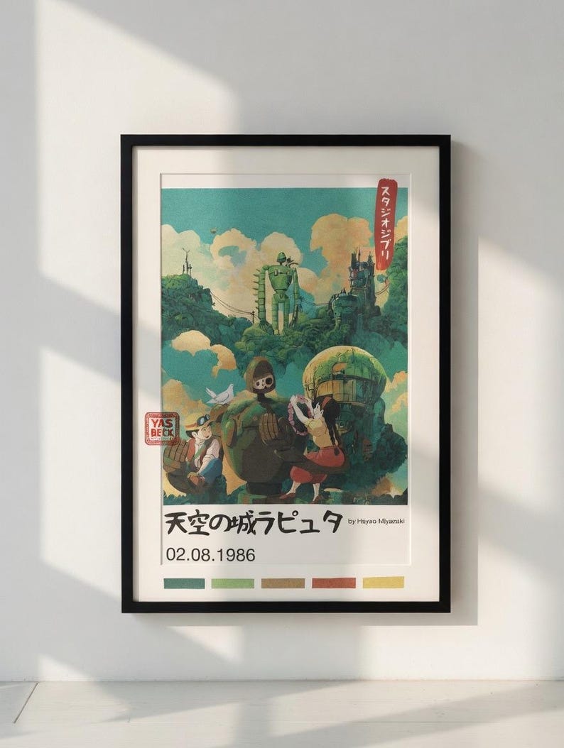 Castle in the Sky Poster - Studio Ghibli Wall Art - Anime Fantasy Decor - Print image 2