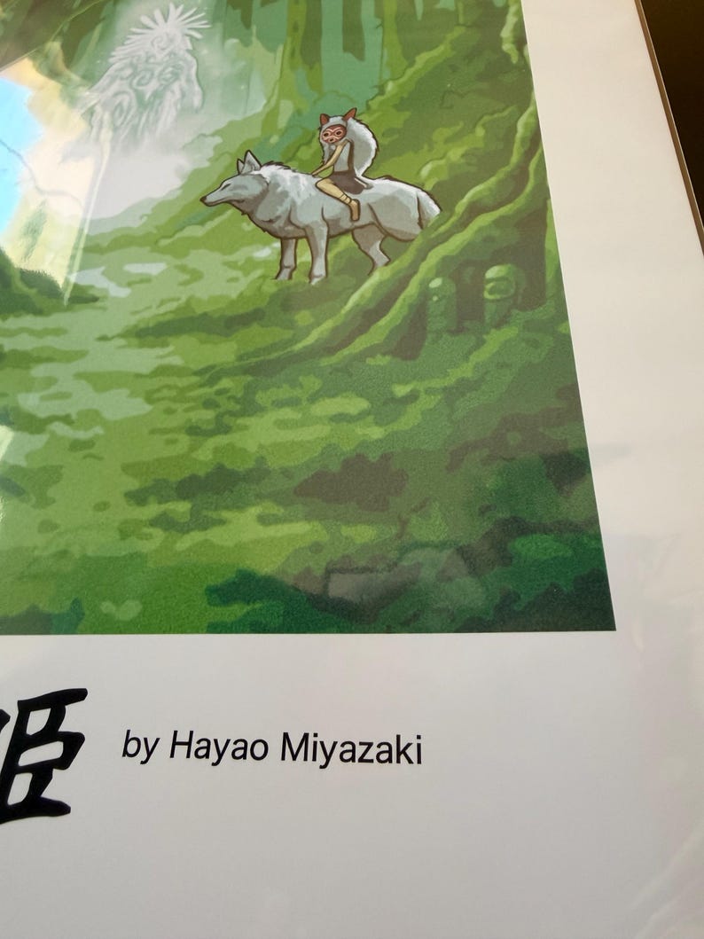 Princess Mononoke Poster – Studio Ghibli Forest Anime Art (Print) image 3