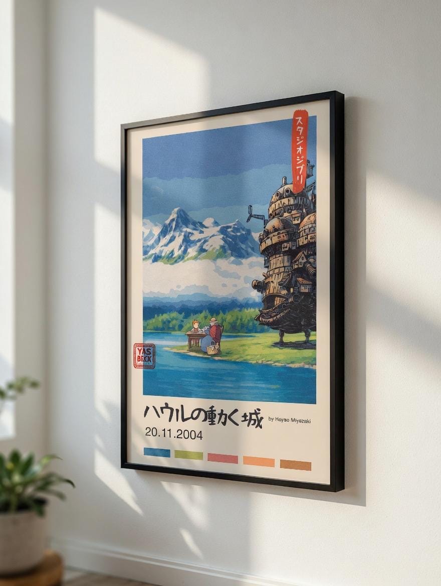 Howls moving castle poster - Etsy 日本