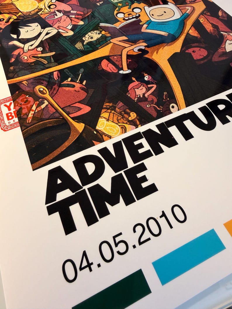 Cartoon Network ADVENTURE TIME Classic Poster | Finn & Jake Art Print ...