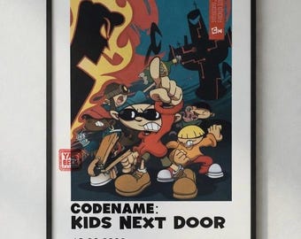Cartoon Network Codename: Kids Next Door Klasyczny plakat KND | Sztuka ścienna w stylu vintage