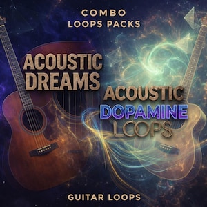 Lot de boucles pour guitare acoustique - Pack de mélodies émotionnelles, Trap Soul RnB LoFi (WAV)