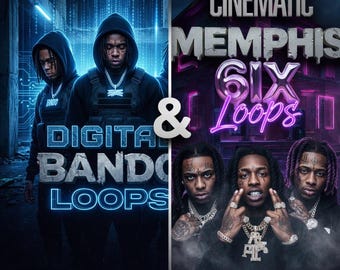 Digital Bando & Cinematic Memphis Loops – Dark Trap, Drill, Royaltyfri (WAV)