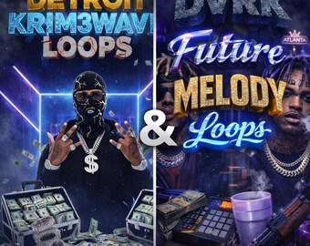 Trap Melody Loops-paket – Atlanta Future och Detroit WAV-samples (royaltyfritt)