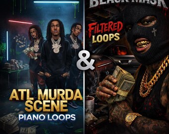 Dark Trap Melody Loops Bundle – Piano, Filtrerat, Horror Beats (WAV)