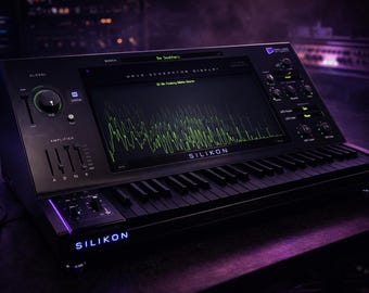 Silikon Sound Generator VST3 AU – Trap Cinematic Plugin med 808:or, Pads och Syntar (Digital Nedladdning)
