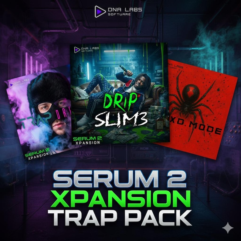 Serum 2 Trap Preset Pack – 3 Banks, 232 Presets (Digital Download) w/ Bonus Skin image 1