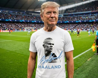 Camiseta personalizada de Erling Haaland / Regalo para la Copa Mundial de la FIFA 2026 / Camiseta de fútbol personalizada / Regalo para amantes del fútbol / Camiseta con nombre personalizado