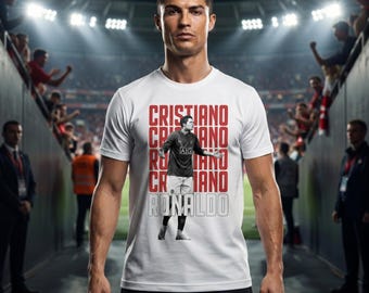 Camiseta Cristiano Ronaldo FIFA 2026 / Camiseta personalizada para aficionados al fútbol / Regalo para amantes del fútbol / Camiseta Ronaldo / Camiseta unisex