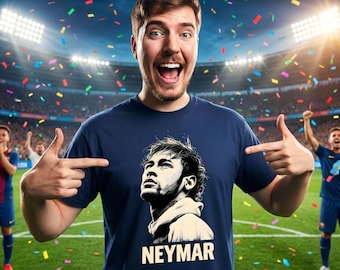 Camiseta personalizada de Neymar para la Copa Mundial de la FIFA 2026 / Camiseta para aficionados al fútbol / Camiseta de regalo de fútbol / Camiseta unisex de Brasil