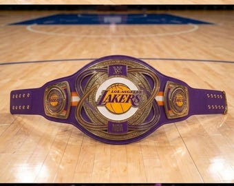 Cinturón de trofeo de campeón hecho a medida - Latón y cuero de 2 mm hechos a mano - Regalo personalizado para amantes de los deportes de la NBA, NFL y NHL