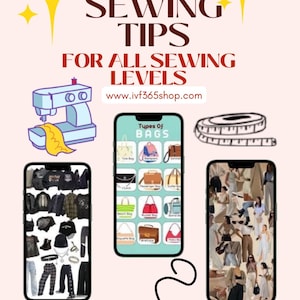 Sewing Tips for Beginners PDF | 100 Sewing Tips & Tricks | Learn How to Sew Guide | Sewing Hacks | Beginner Sewing Guide