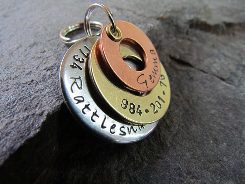 Stainless Steel Pet Id Tag Copper Dog Tag Brass Pet Tag Etsy