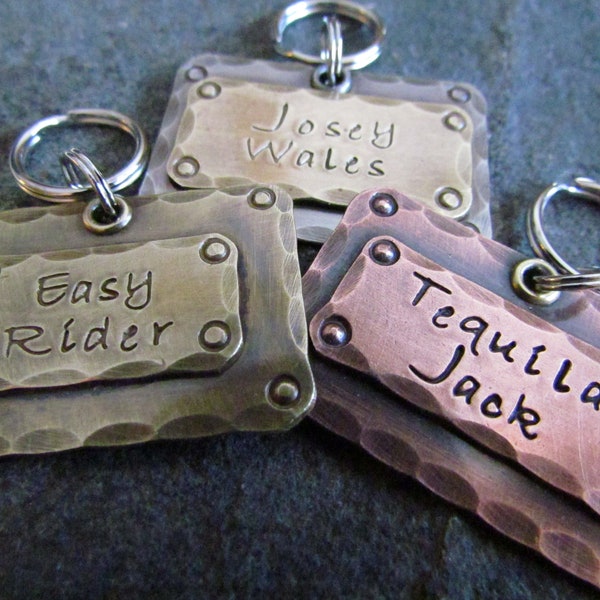 Dog Tag - Pet Tag - Dog ID Tag - Dog Tag For Dogs - Personalized Dog Tag - Engraved Pet Tag - Available in Copper Brass and Nickel