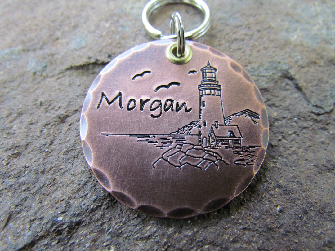 Pet ID Tag Lighthouse Pet Tag Nautical Dog Tag Dog Tag Etsy