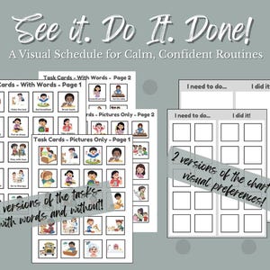 Visual Schedule for Autism, ADHD, and Neurodivergent Kiddos!