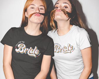Lesbian bride t-shirt