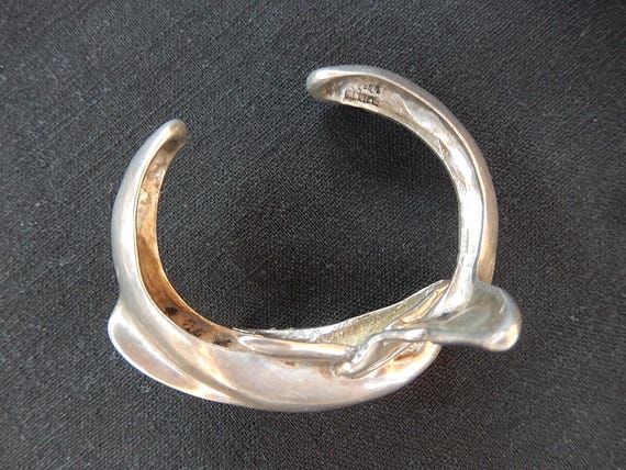 Dolphin Silver Bangle - 925 Silver Cuff - Dolphin… - image 8