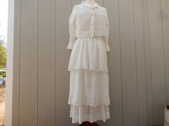 Victorian Dress - Two Piece Cotton Victorian Dress