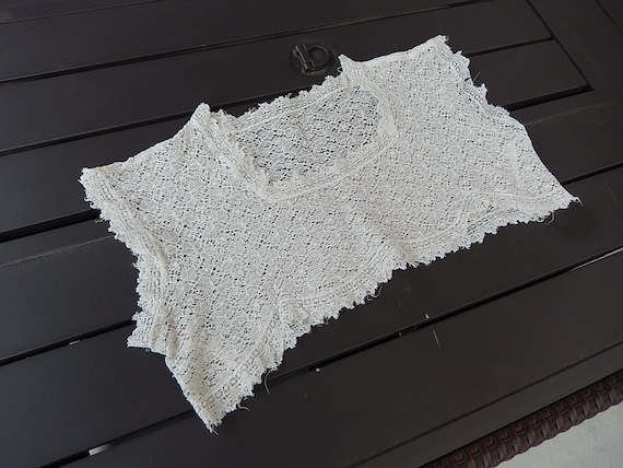 Antique Lace Bodice - Victorian Lace Bodice Top - Edwardian Lace Bodice - Collectable Lace - Costume Bodice - Rare Textile