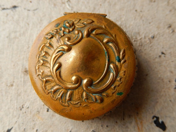 ❣️ sale❣️アンティーク フランス ファーマシー メディシンケース　薬箱 Vintage Fragonard Porcelain And Metal Pills Container Box
