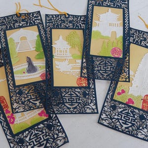 【ご予約品】 17 of Set 1920 Collage Bookmarks Japanese Vintage 1960s - コレクション
