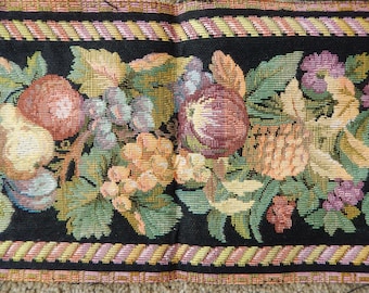 Tapestry Border Fabric - Jacquard Woven European Tapestry Fabric - For Bell Pulls - Luggage Racks - Pillows -  9 yards of Border