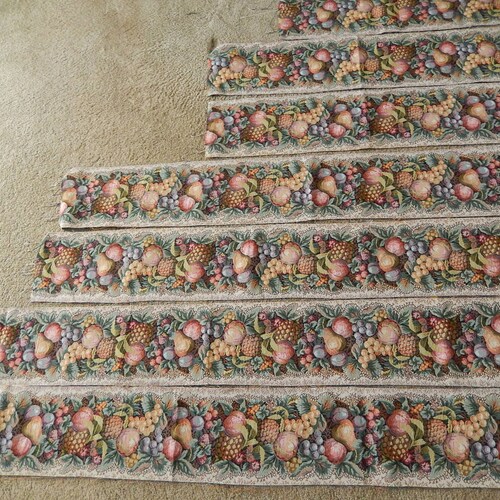 Tapestry Border Fabric shops - Jacquard Woven European Tapestry Fabric - For Bell Pulls - Luggage Rack - Pillows - 9.7 yards of Border