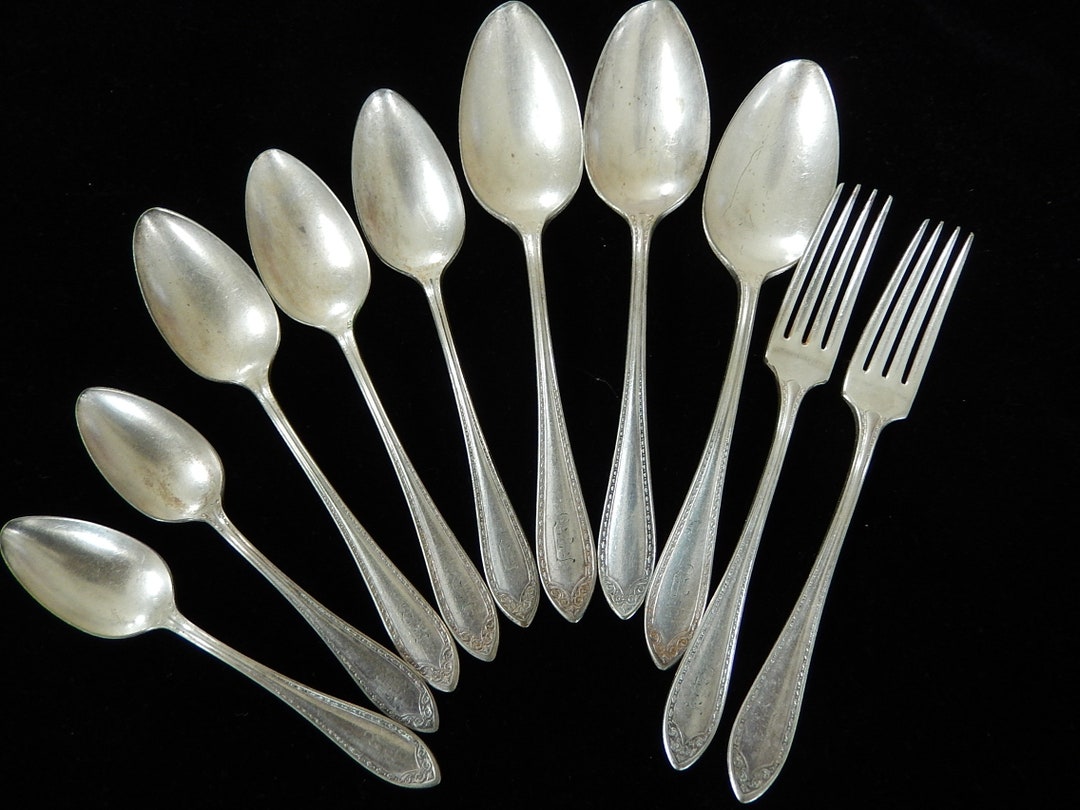 Vintage Flatware Antique Silver Plate Art Deco Silver Etsy UK