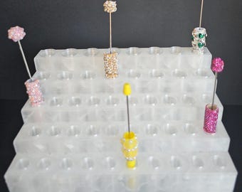 5 Tier Pen Display STL | 46 Slot, 14-22mm Tapered Fit (Digital Download)