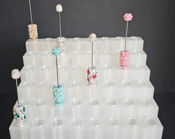6 Tier Pen Display STL | 48 Slot Pen or Marker Holder (Digital Download)