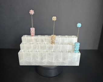 3 Tier Pen Display STL | 24 Slot 20mm Large Pen/Marker Holder (Digital Download)