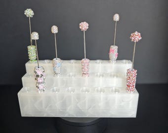 3 Tier Pen Display STL | 24 Slot 18mm Pen Holder (Digital Download)
