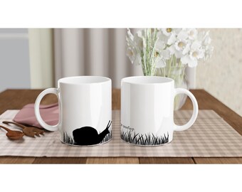 Minimalist mug 325ml | Aesthetic coffee mug gift | Minimalist coffee mug | Keep crawling