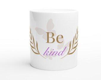 Minimalist Mug 325ml | Aesthetic Coffee Mug Gift | Minimalist Coffee Mug | Be kind